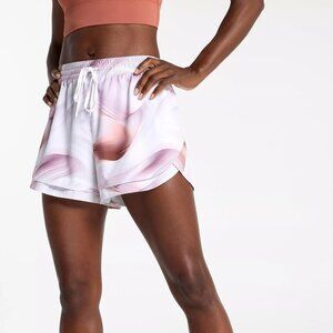 CALIA Women's Drawstring Step up Short, XS, Dune Print Coral